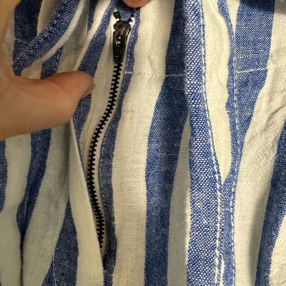 J. Crew linen cotton paper bag pants tie waist - Picture 8 of 8